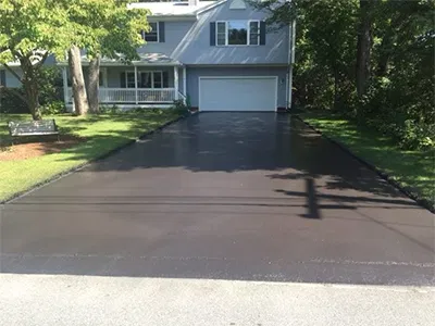Clean Edges and Smooth Finish sealcoating  in Walpole Massachusetts